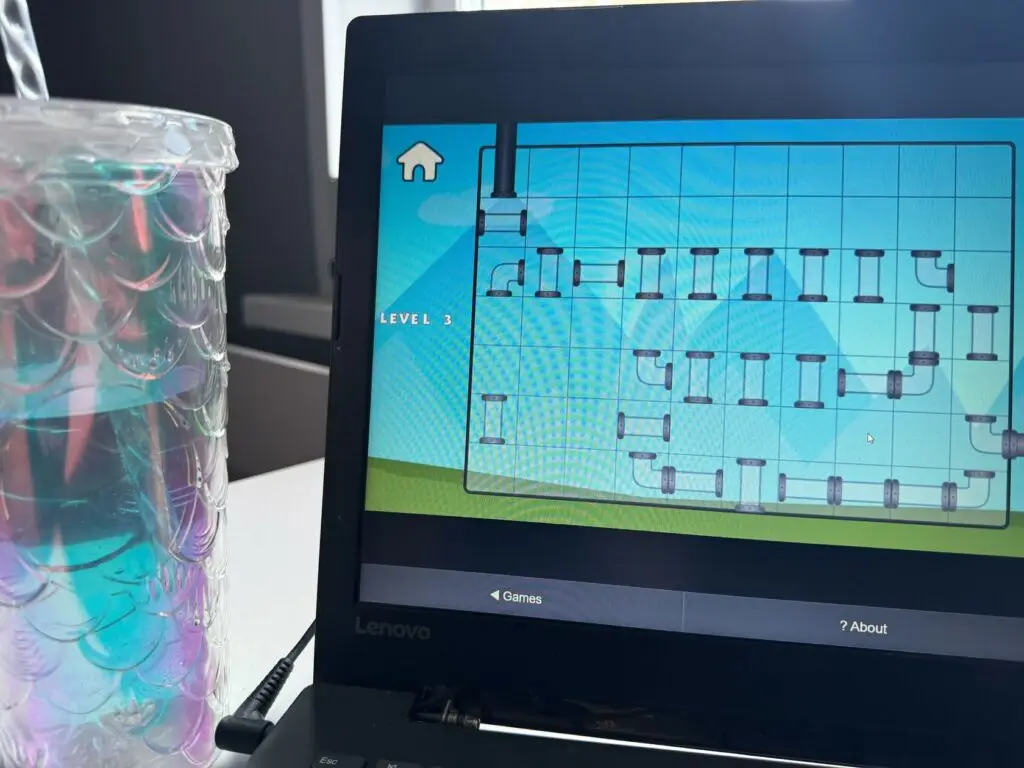 marketing tools for home services: laptop screen with tubes shown