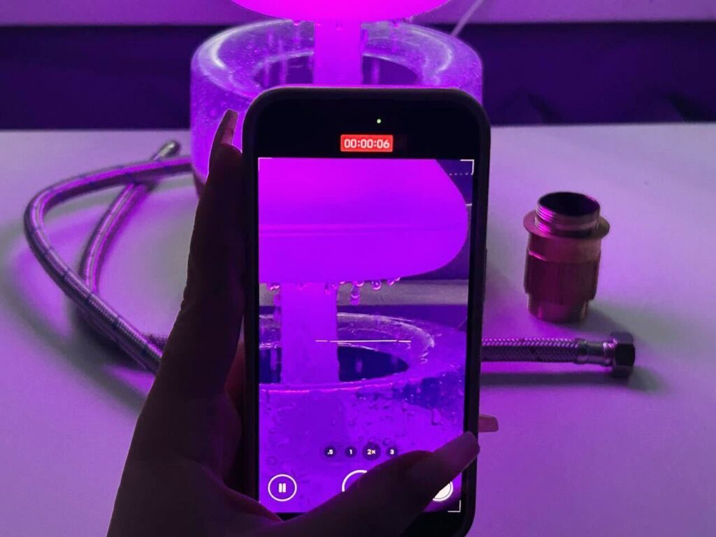 A phone shooting a video