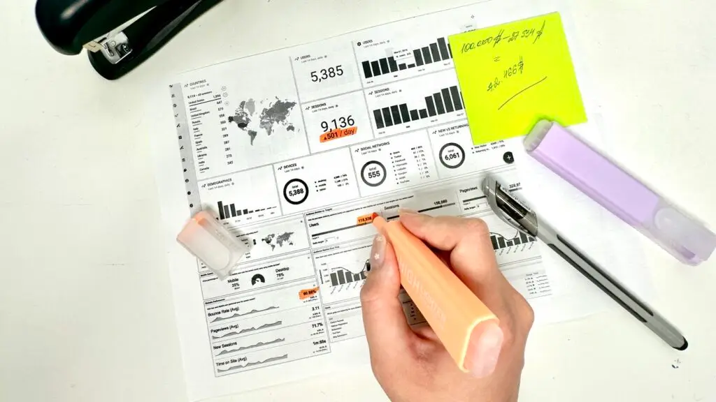 social media marketing for home services: a hand highlighting text on the paper